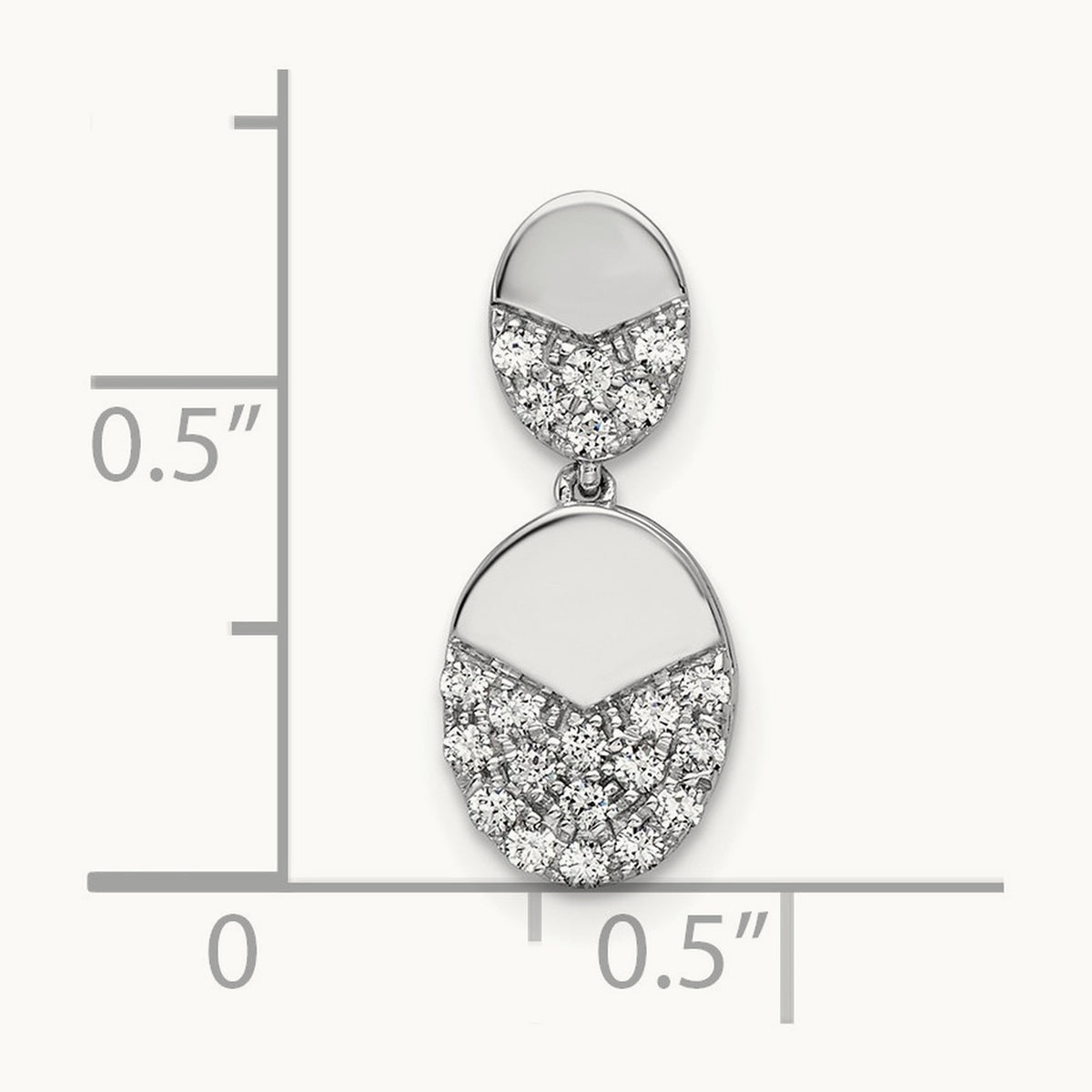 Dangle Chain Slide, 0.20 ct tw Lab-Grown Diamond
