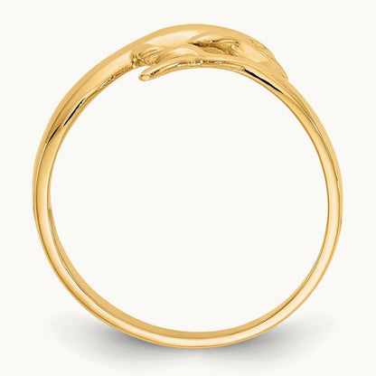 Dolphin Ring, 14K