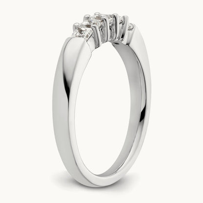 5-Stone Diamond Band, 14K White Gold
