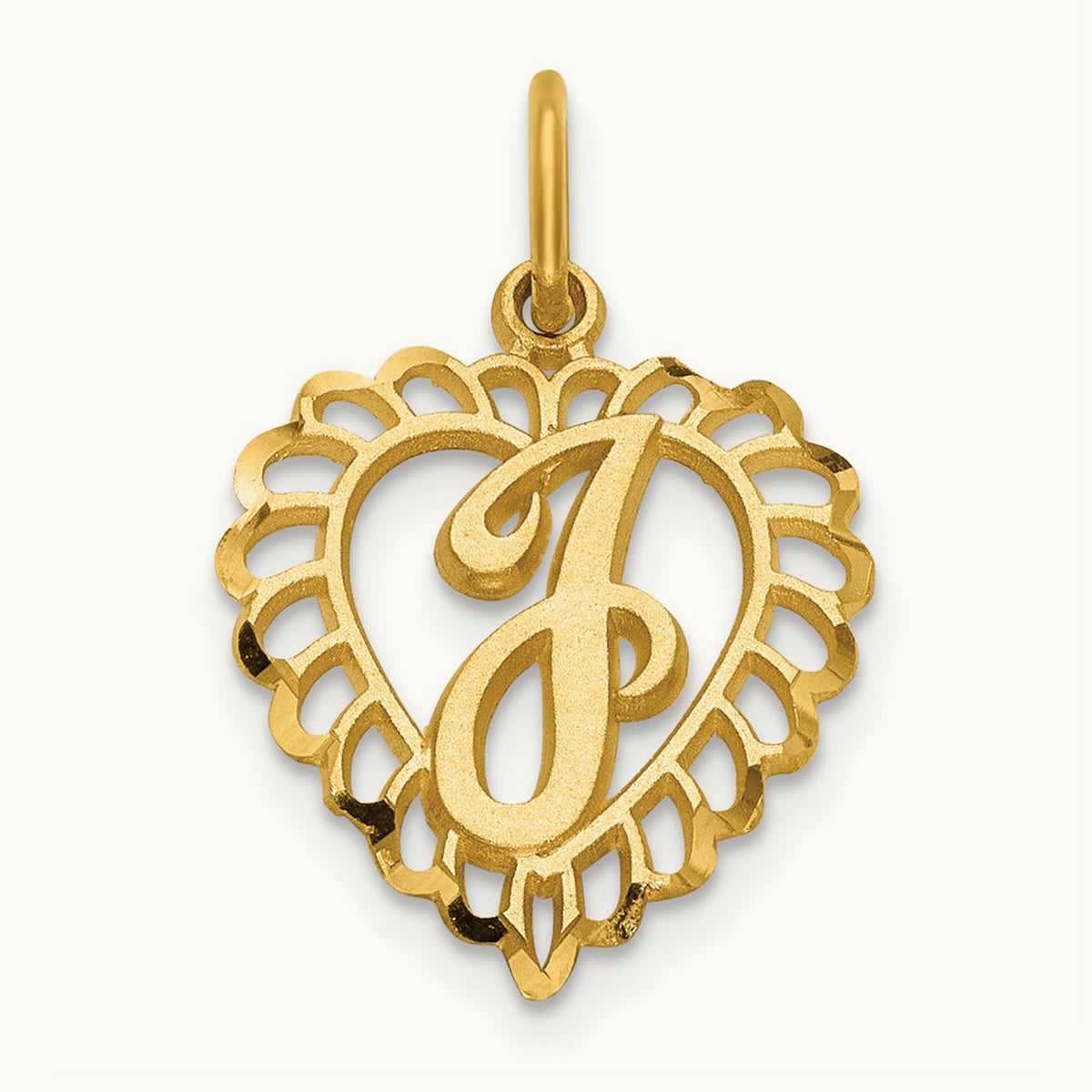 Heart Charm — J