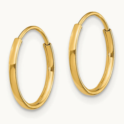 Madi K Endless Hoop Earrings, 14K