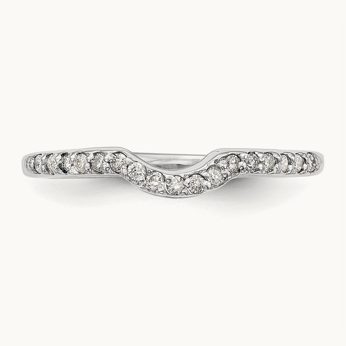Diamond Wedding Band, 14K White Gold