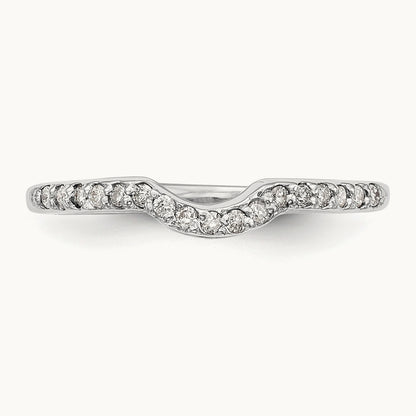 Diamond Wedding Band, 14K White Gold