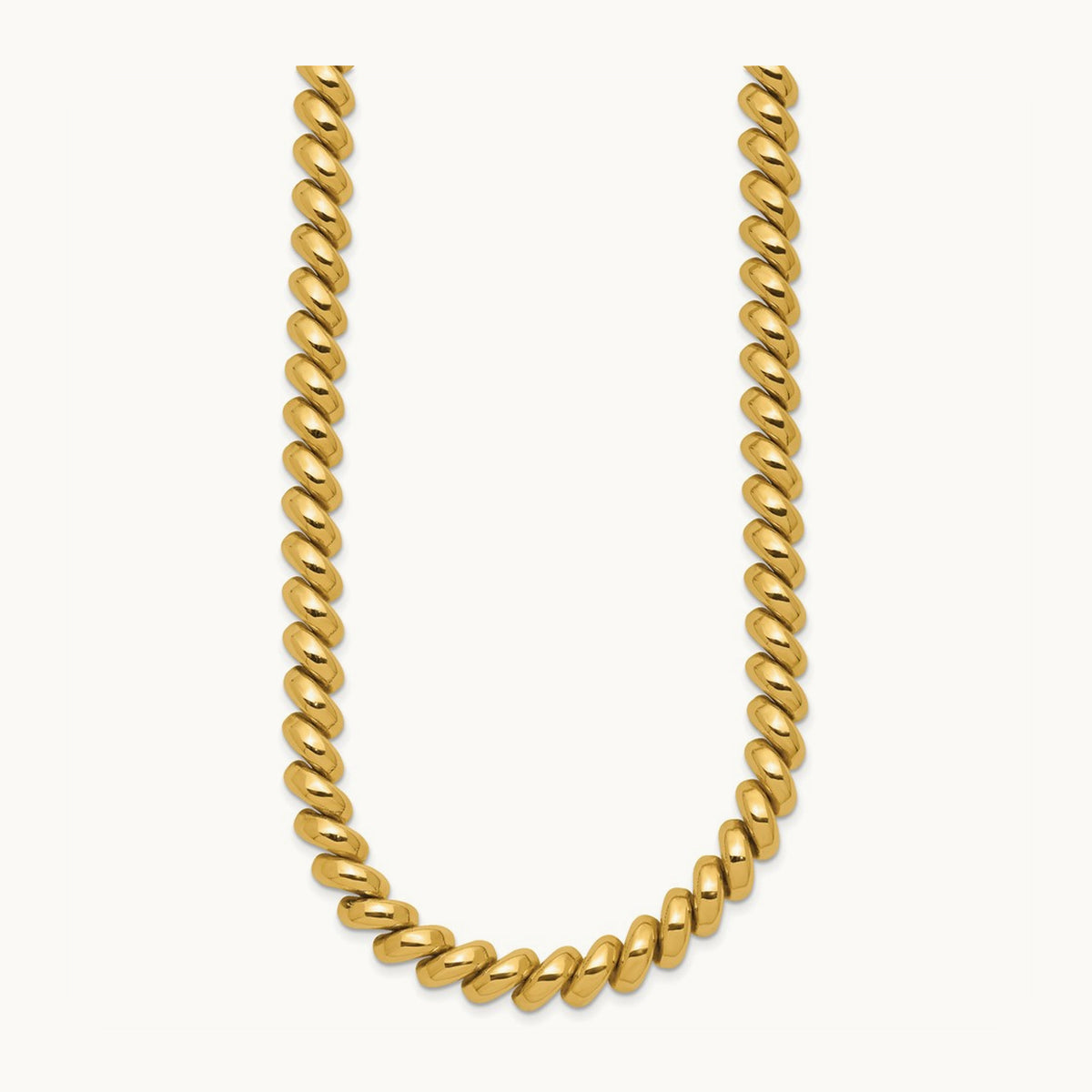 Polished San Marco Necklace, 14K