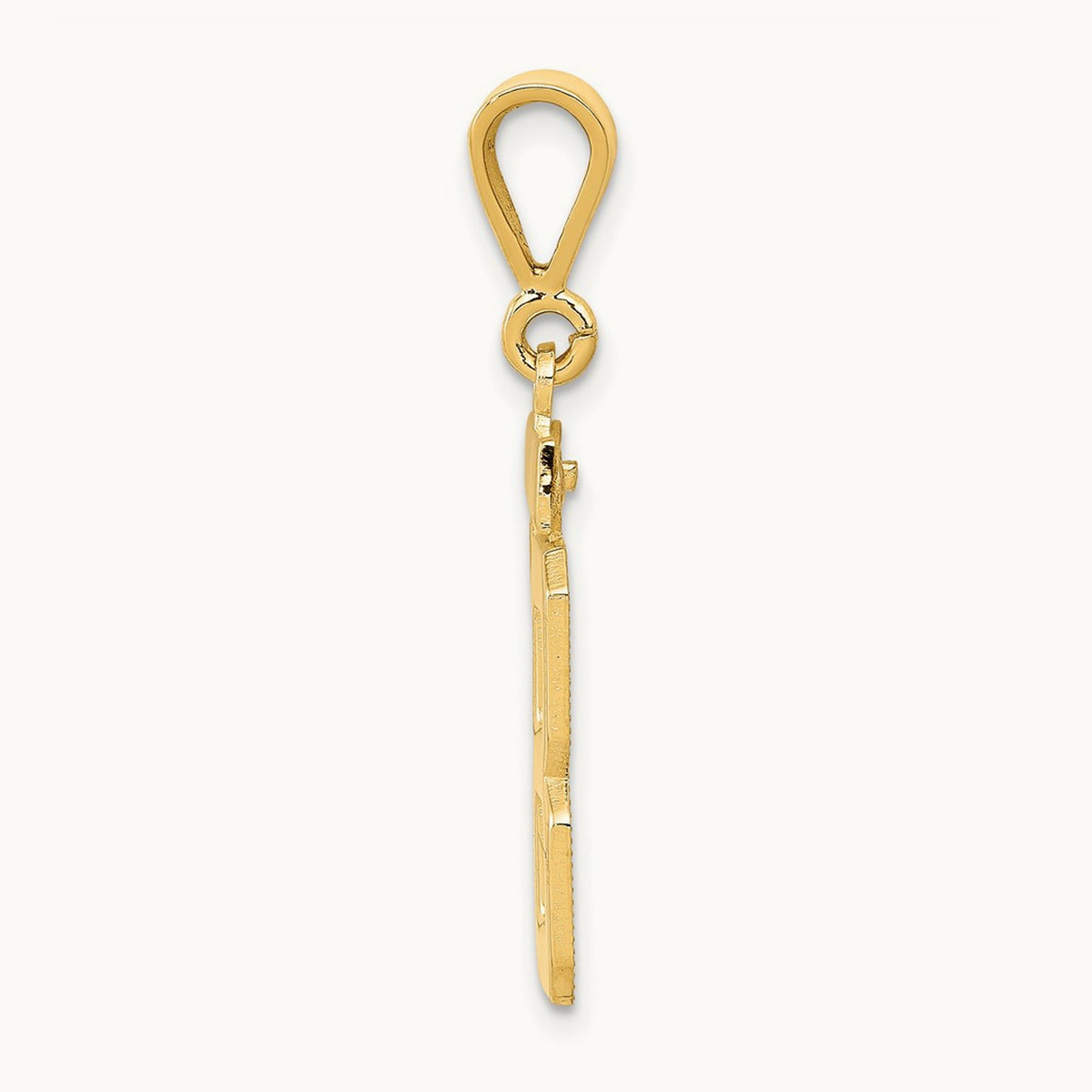 Medium Polished Number 88 Charm — 14K Yellow Gold