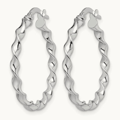 Twisted Hoop Earrings — Leslie's — photo set
