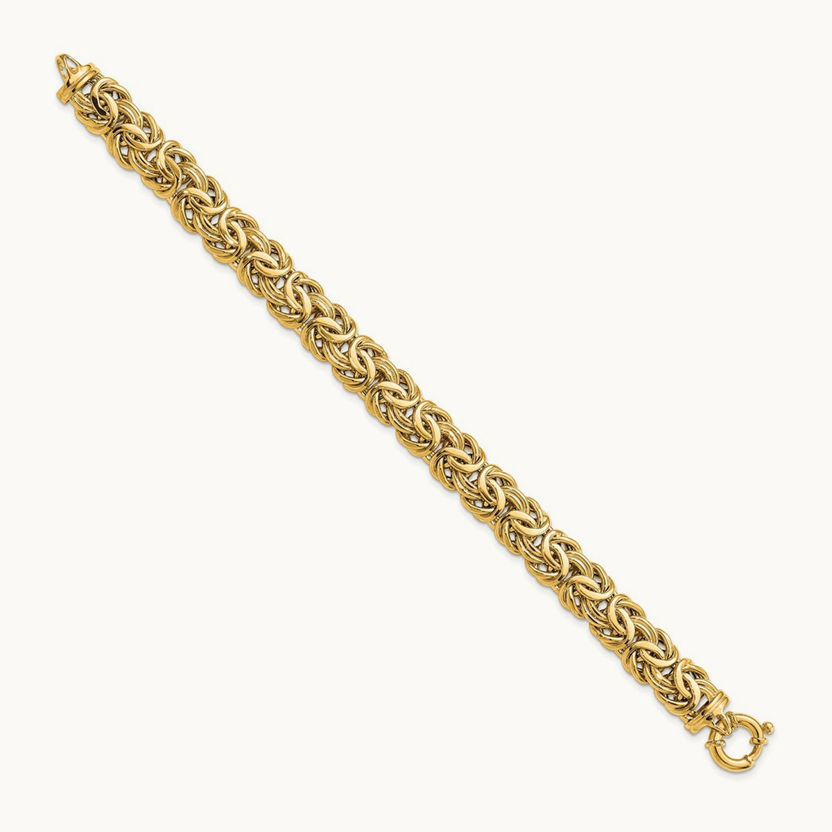 Fancy Flat Byzantine Bracelet — 11mm