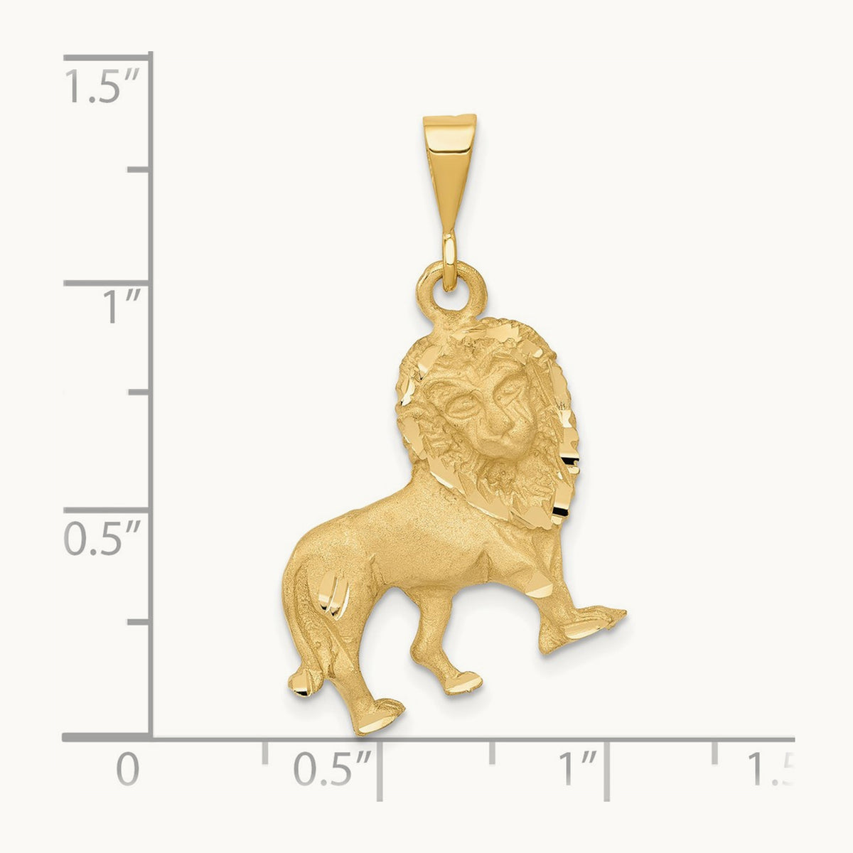 Lion Charm, 14K