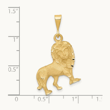 Lion Charm, 14K