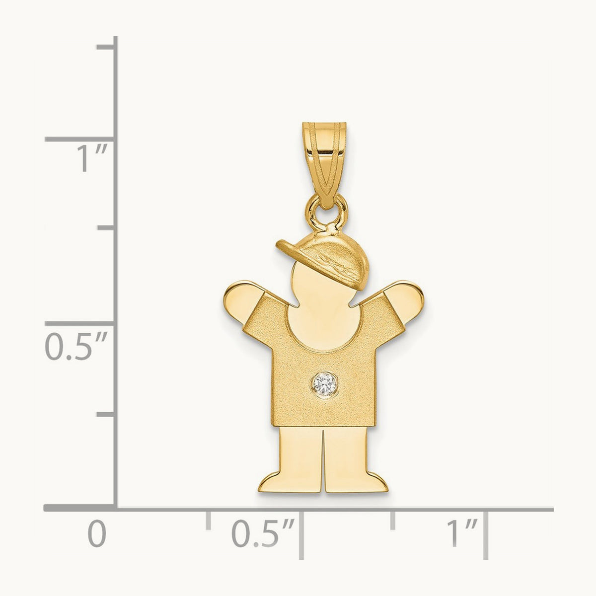 A Diamond Kid Pendant, 14K