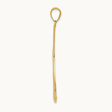 Filigree Moon Pendant, 14K