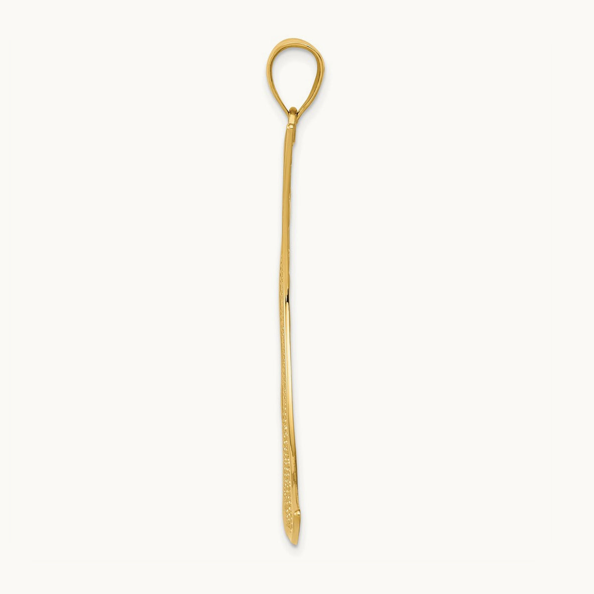 Filigree Moon Pendant, 14K