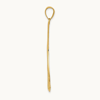 Filigree Moon Pendant, 14K