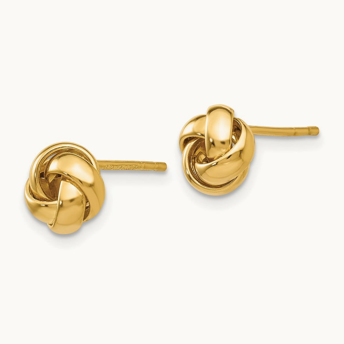 Knot Post Earrings — 14K Yellow Gold