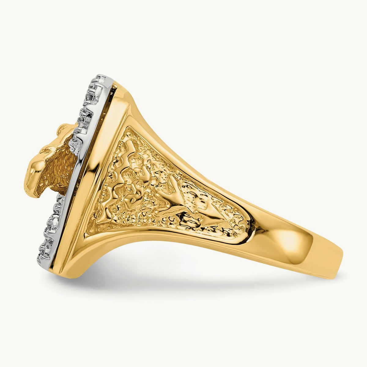 AA Diamond men's ring, 14K Two-tone