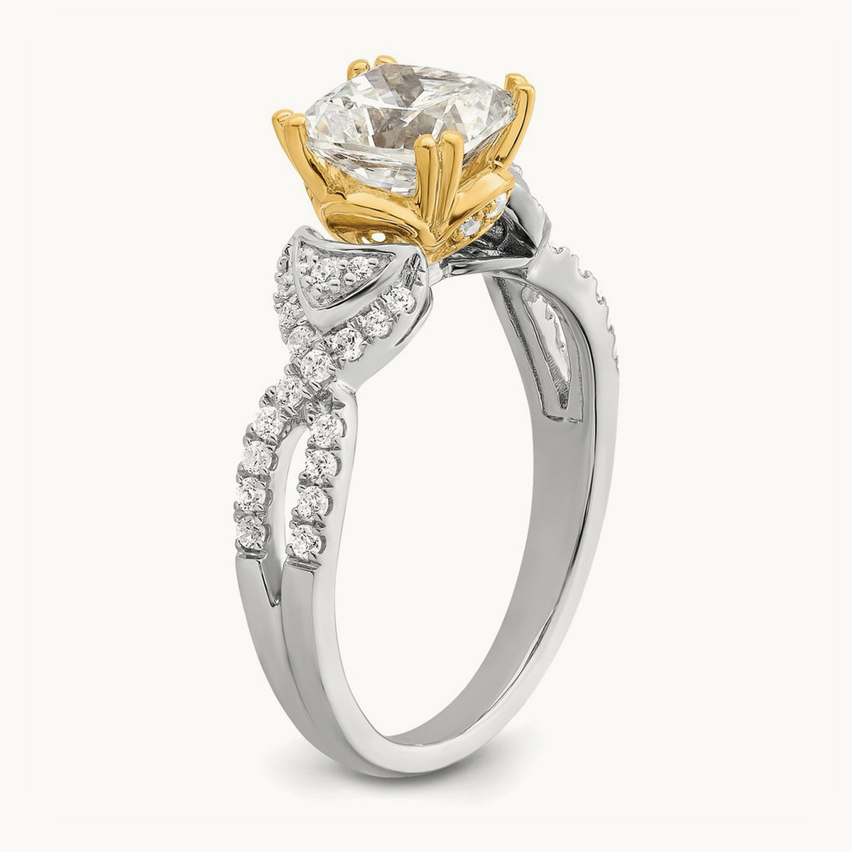 Cushion Semi-Mount Engagement Ring — 1 1/2 ct, 7