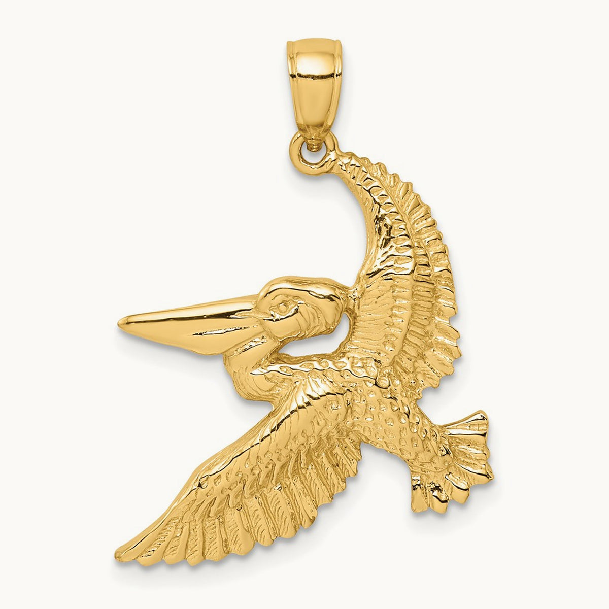 Flying Pelican Charm — 28.3mm