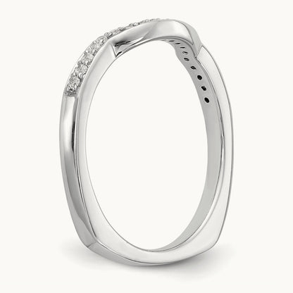 Diamond Wedding Band, 14K White Gold