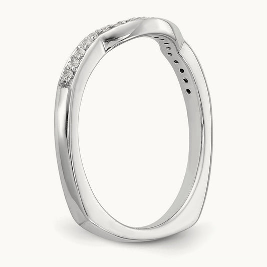Diamond Wedding Band, 14K White Gold