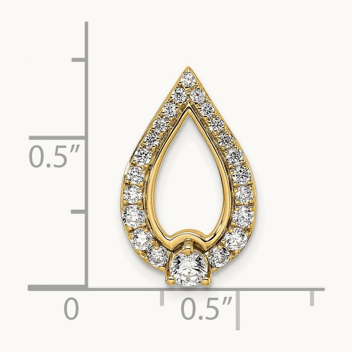 Diamond Pendant, 14K Yellow Gold