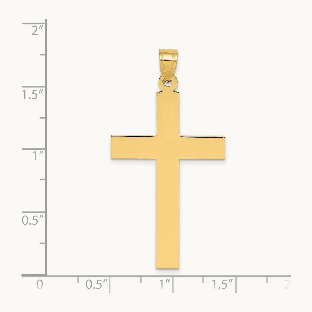 Sandblasted Cross Pendant — 46mm