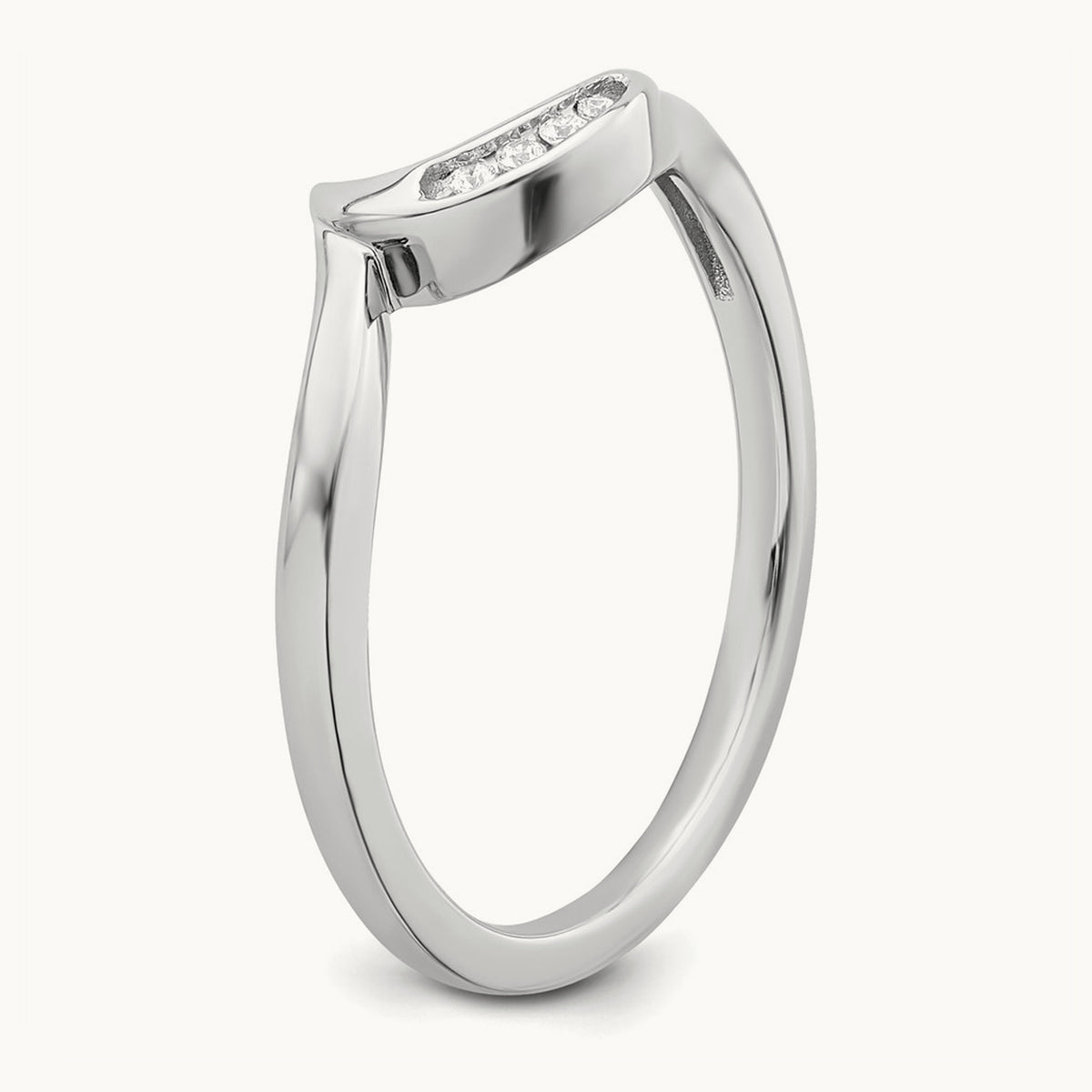 Contoured Diamond Band — photo set