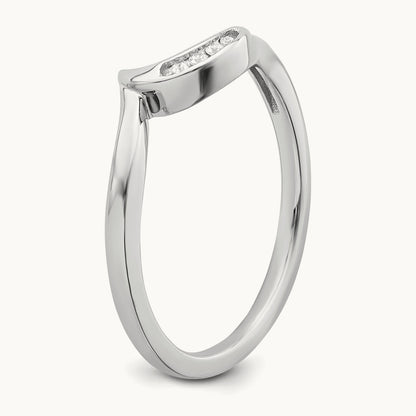 Contoured Diamond Band — photo set
