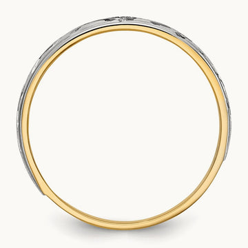 AA Quality Trio Mens Complete Wedding Band, 14K