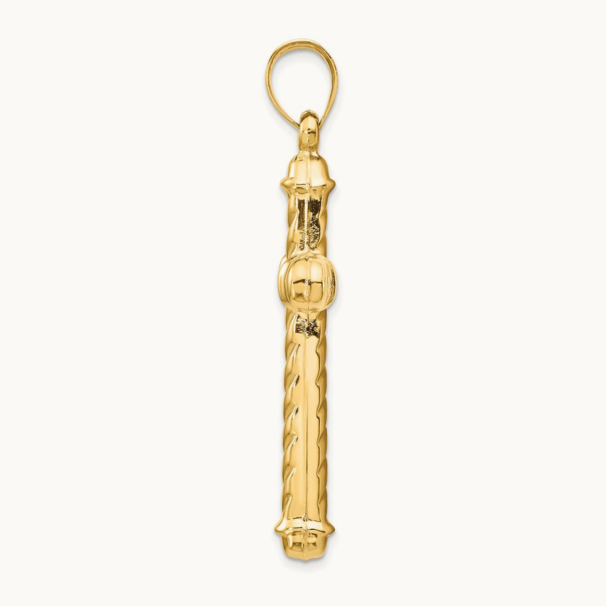 Hollow Cross Pendant, 14K
