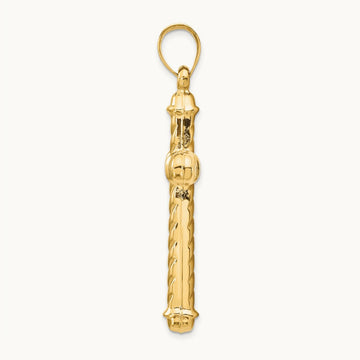 Hollow Cross Pendant, 14K
