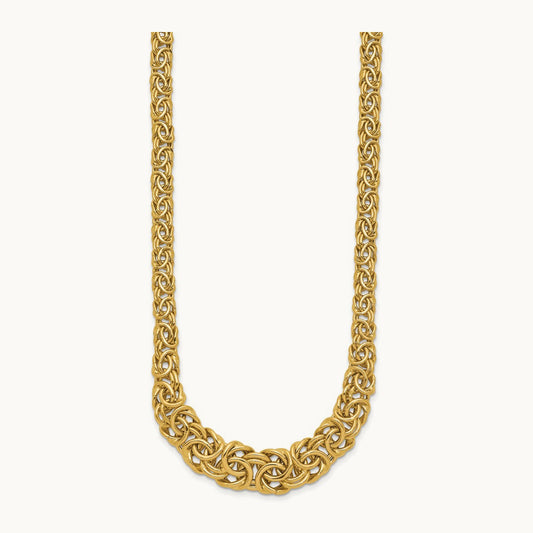 Graduated Byzantine Necklace, 14K