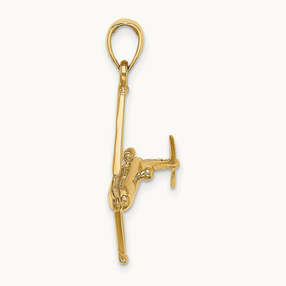 3-D Jet Charm, 14K