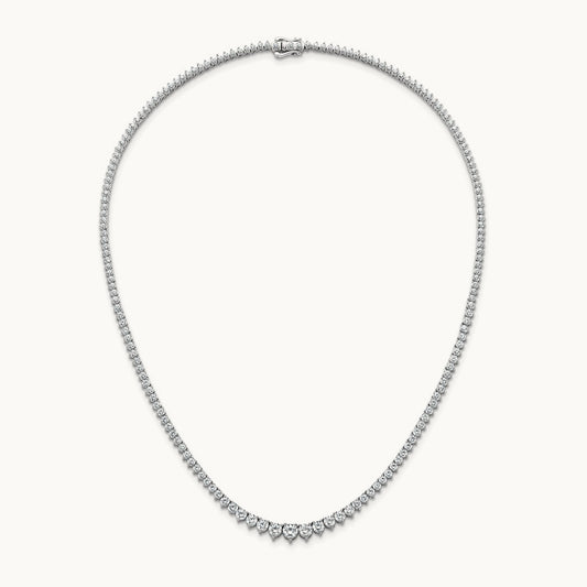 Graduated Tennis Necklace, 11.00 ct tw Lab-Grown Diamond