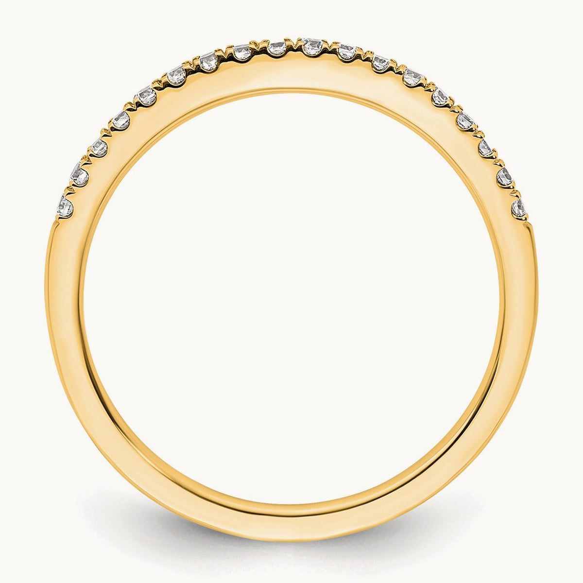 Diamond Wedding Band — 14K Yellow Gold, 7