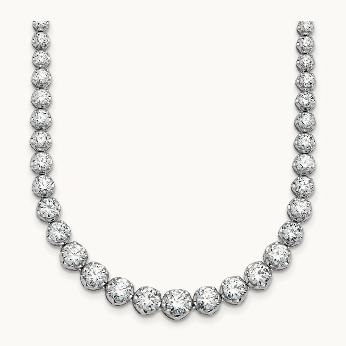 Graduated Tennis Necklace, 11.00 ct tw Lab-Grown Diamond