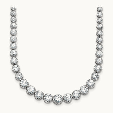 Graduated Tennis Necklace, 11.00 ct tw Lab-Grown Diamond