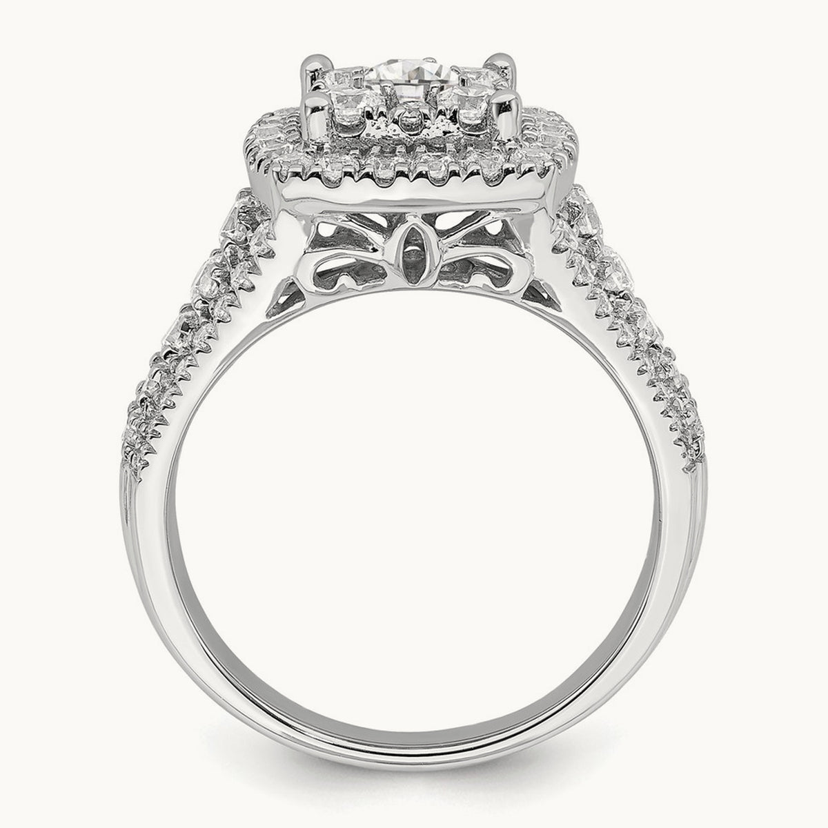 Cluster Engagement Ring, 1.50 ct tw