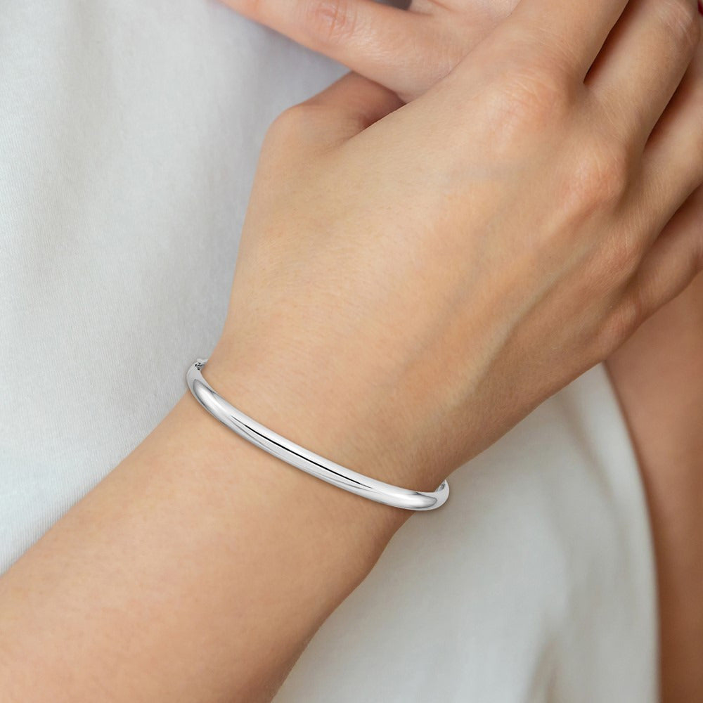 High Polished Hinged Bangle — 5.0mm