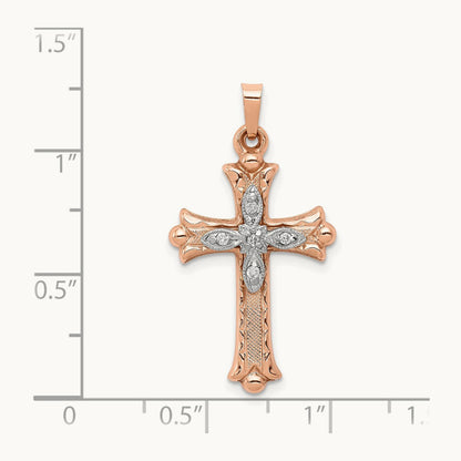 Diamond Cross Pendant — photo set