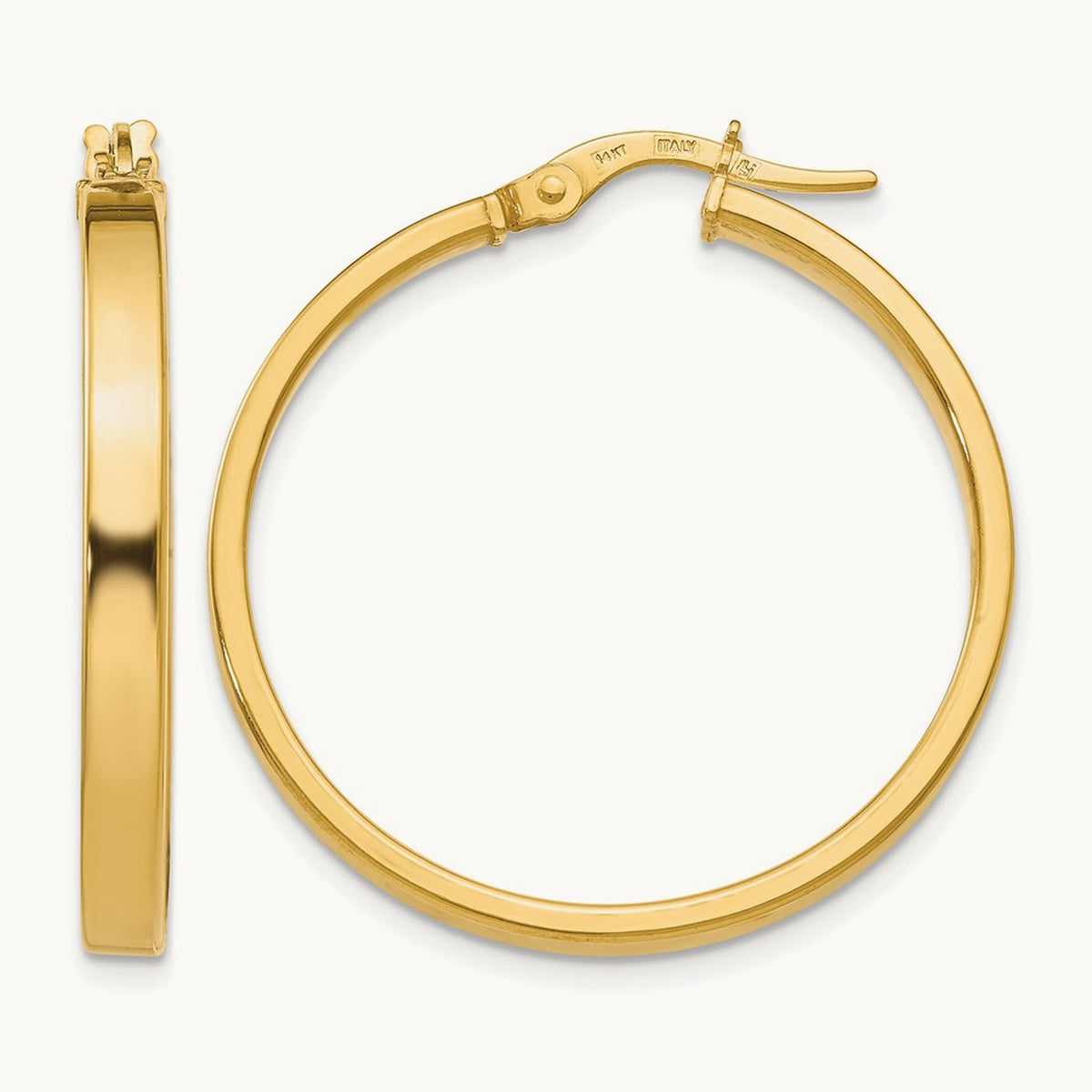 Polished Earrings, 14K — Leslie's