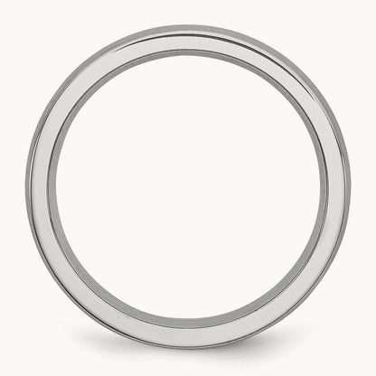 Cobalt Satin Half Round Band — 4mm