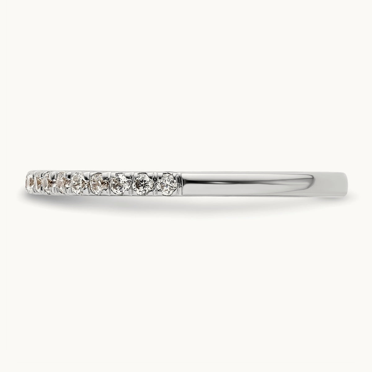 Diamond Wedding Band, 14K White Gold