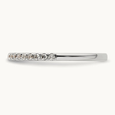 Diamond Wedding Band, 14K White Gold