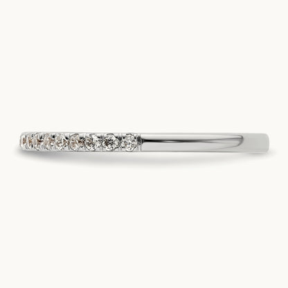 Diamond Wedding Band, 14K White Gold