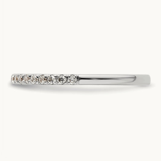 Diamond Wedding Band, 14K White Gold