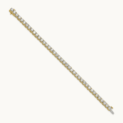 Tennis Bracelet, 12.50 ct tw Lab-Grown Diamond — 14K Yellow Gold