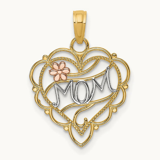 w/ MOM Heart w/Flower Charm — photo set