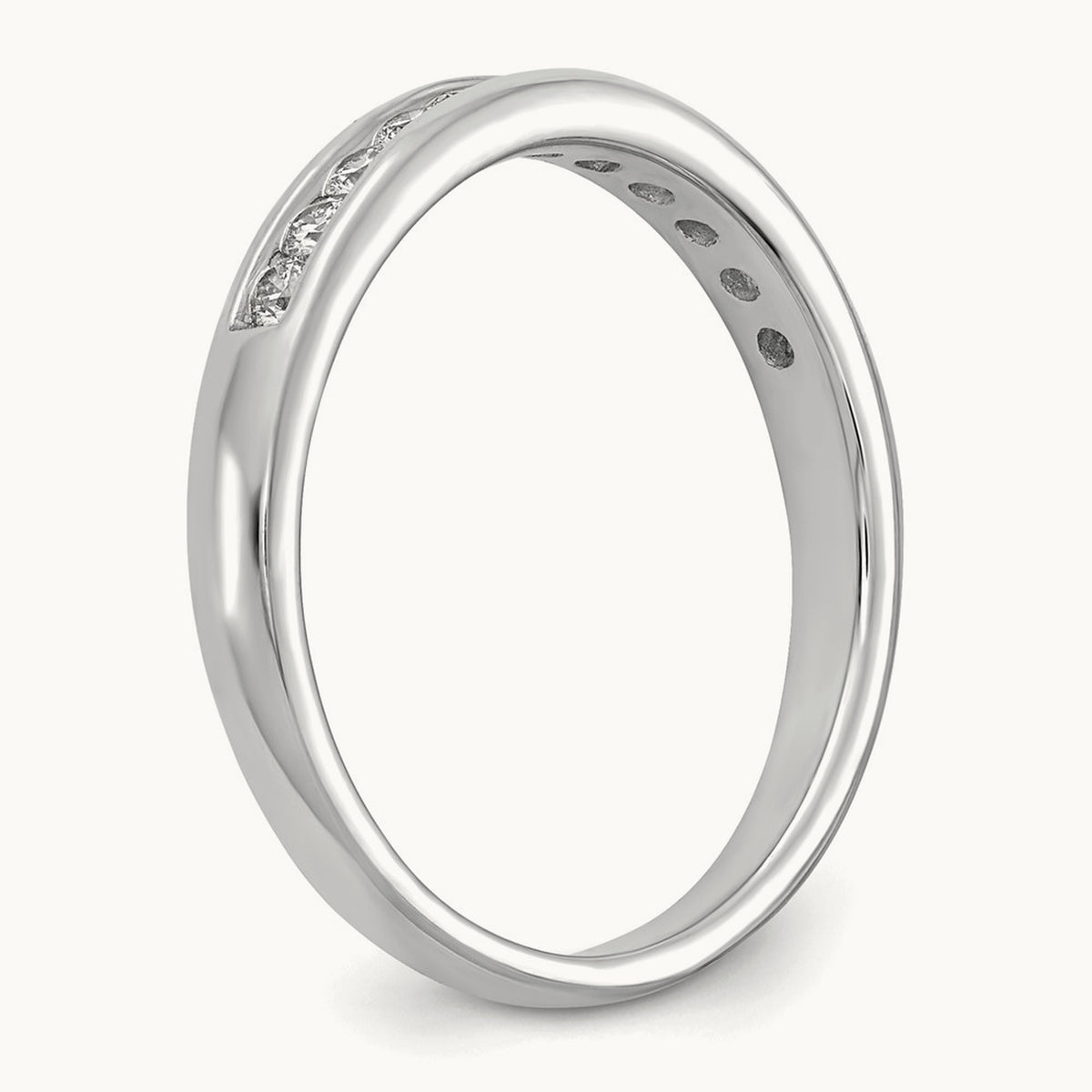 Channel Set Band, 0.10-1.00 ct tw Lab-Grown Diamond — 1/3 ct, 14K White Gold