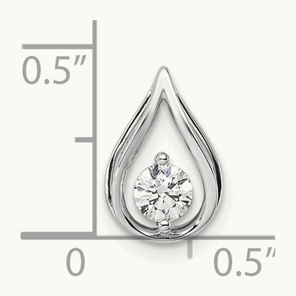 Teardrop Chain Slide, 0.25-0.75 ct tw Lab-Grown Diamond