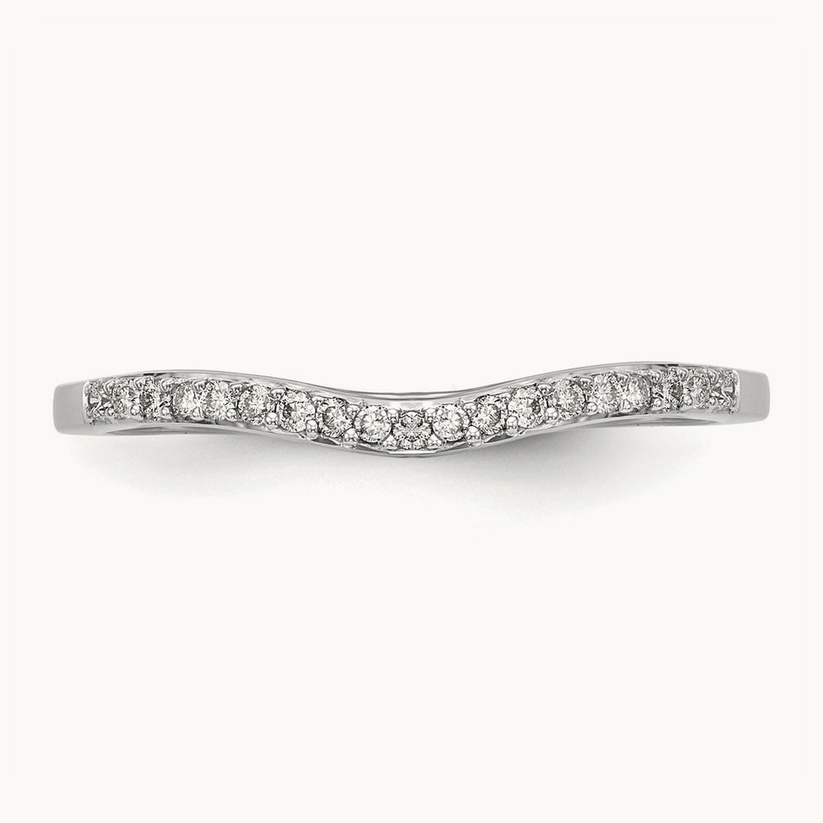 Diamond Wedding Band, 14K White Gold